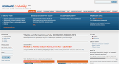 Desktop Screenshot of ochranne-znamky.info