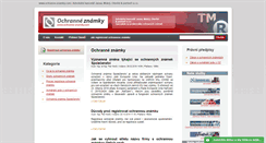 Desktop Screenshot of ochranne-znamky.com